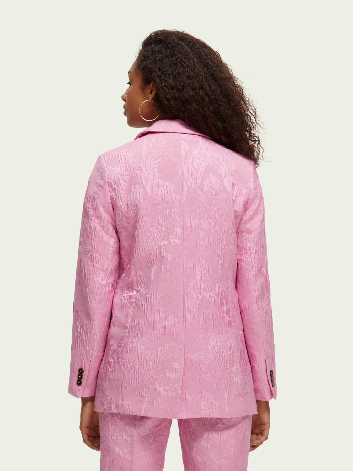 Scotch & Sooda single-breasted jacquard blazer 171867