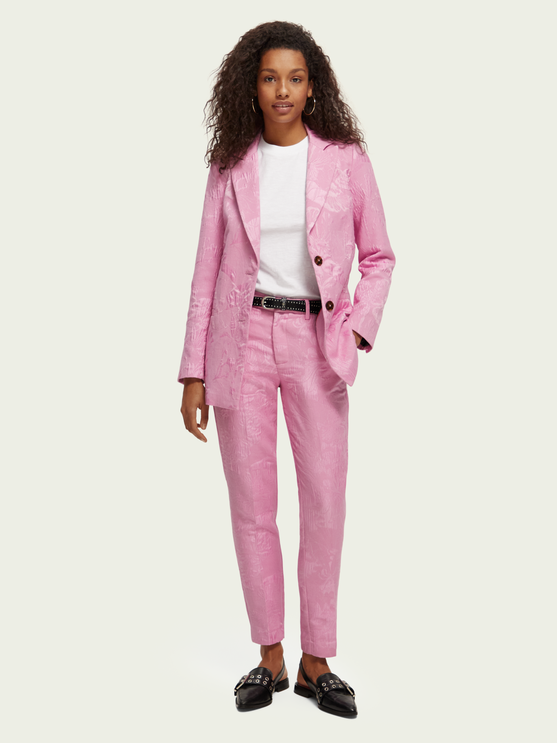 Scotch & Sooda single-breasted jacquard blazer 171867