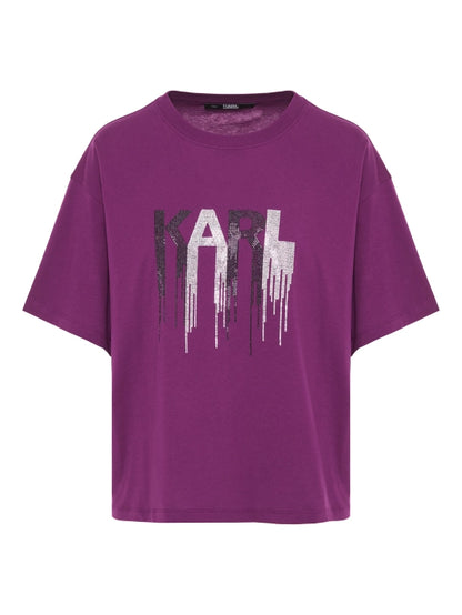 Karl Lagerfeld T-Shirt Rhinestone 236W1714