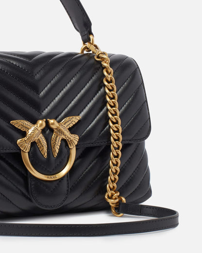 Pinko Classic Lady Love Bag Puff Chevron 100043 A0GK