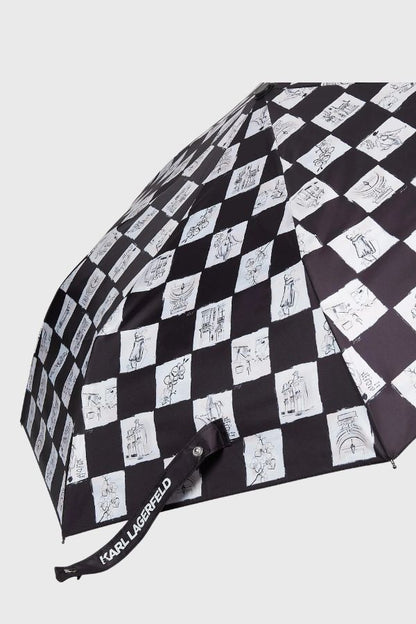 Karl Lagerfeld K/Ballet Checkerboard Umbrella B3W50007