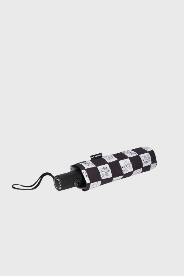 Karl Lagerfeld K/Ballet Checkerboard Umbrella B3W50007