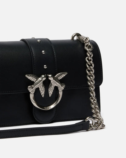 Pinko Μικρή δερματίνη τσάντα Love Bag One με λουρί 105856 A0F1