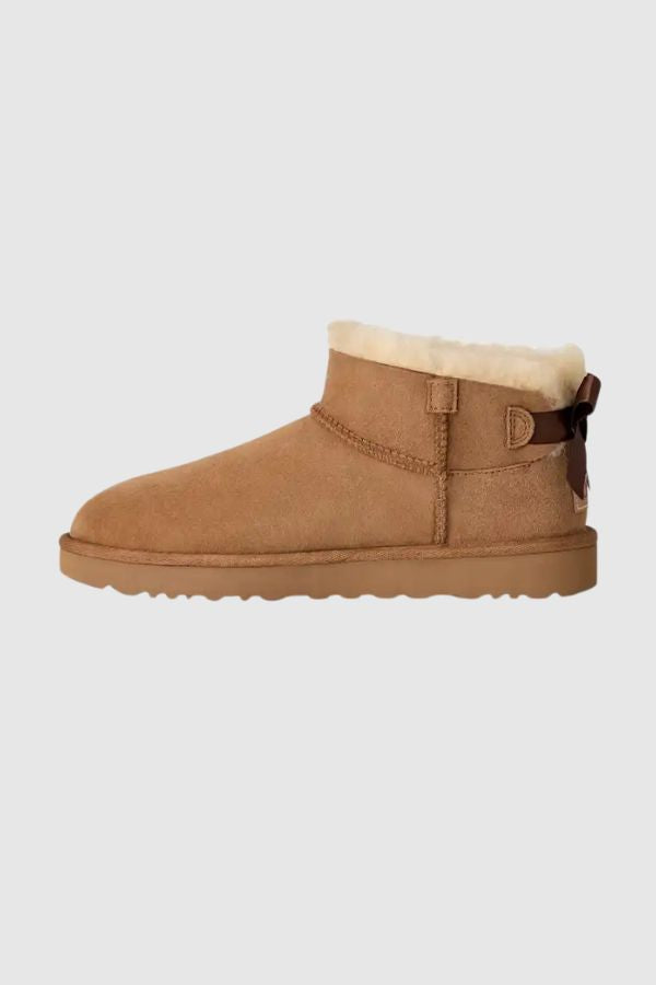 UGG Ultra Mini Bailey Bow Μποτάκι Κοντό 1185491