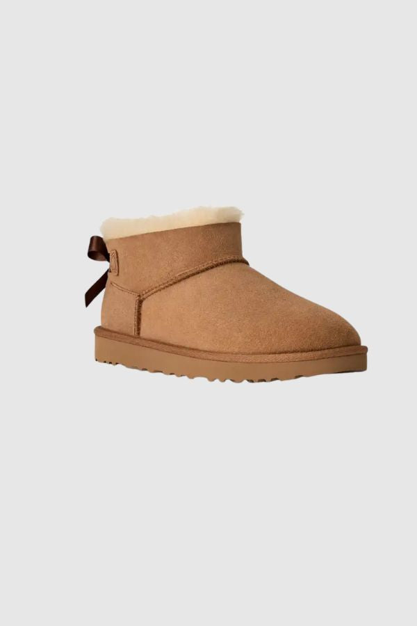 UGG Ultra Mini Bailey Bow Μποτάκι Κοντό 1185491