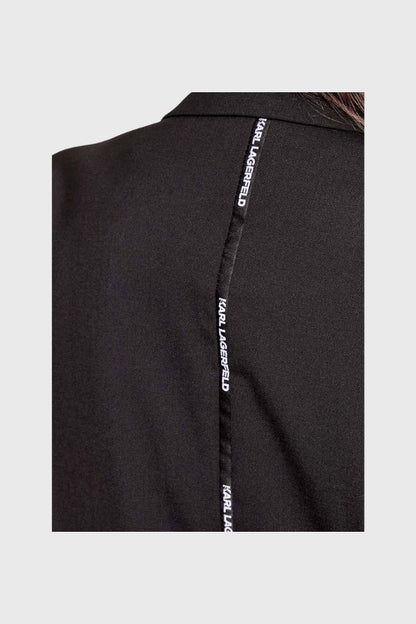 Karl Lagerfeld Logo Tape Relaxed Blazer B1W14012