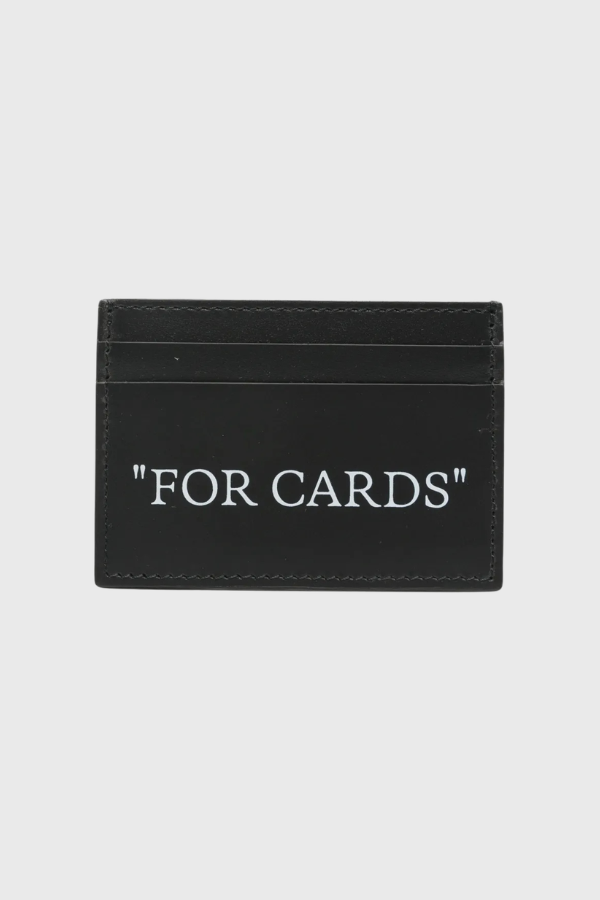 Off White Quote Card Case OWMND27F26LT01
