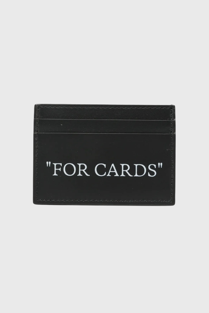 Off White Quote Card Case OWMND27F26LT01