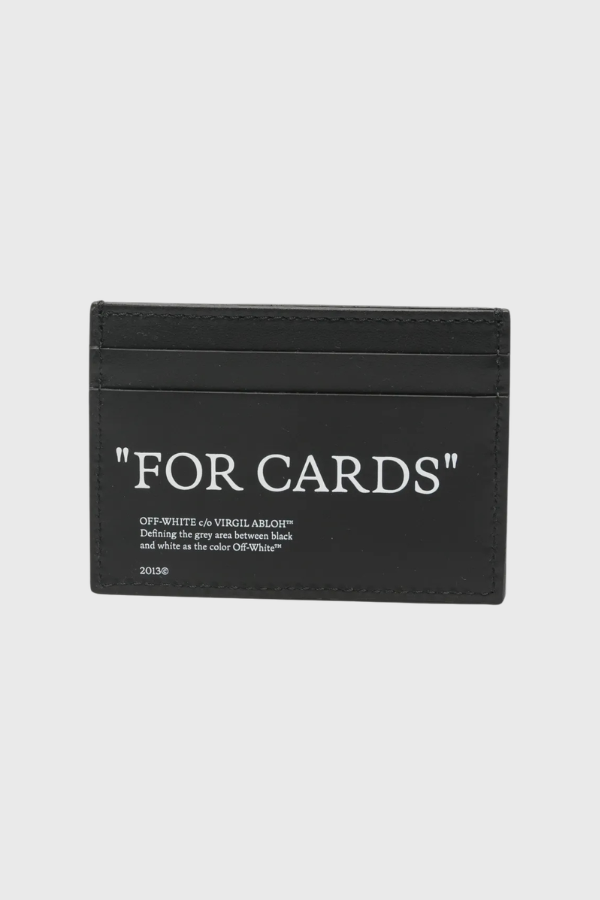 Off White Quote Card Case OWMND27F26LT01