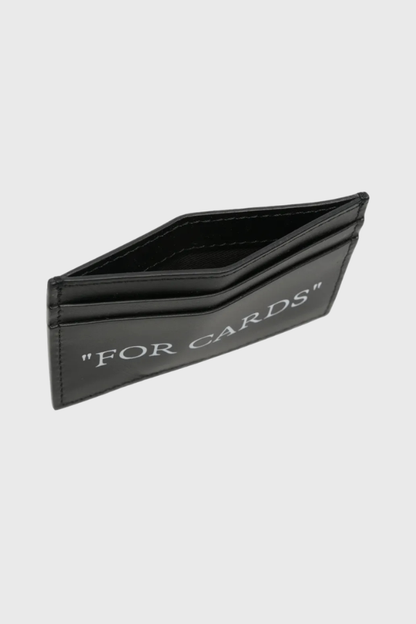 Off White Quote Card Case OWMND27F26LT01