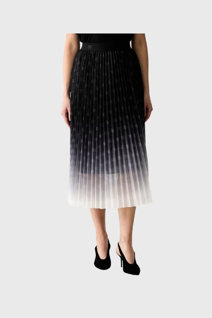 Karl Lagerfeld Pleated Mesh Skirt B3W12005