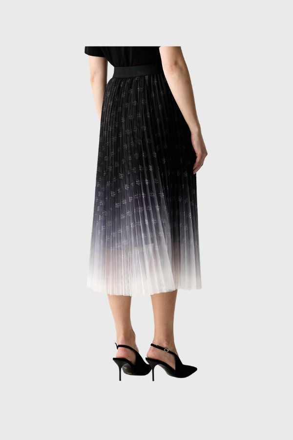 Karl Lagerfeld Pleated Mesh Skirt B3W12005