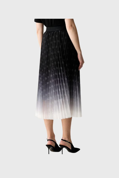 Karl Lagerfeld Pleated Mesh Skirt B3W12005