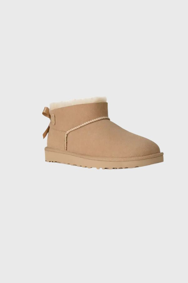 UGG Ultra Mini Bailey Bow Μποτάκι Κοντό 1185491