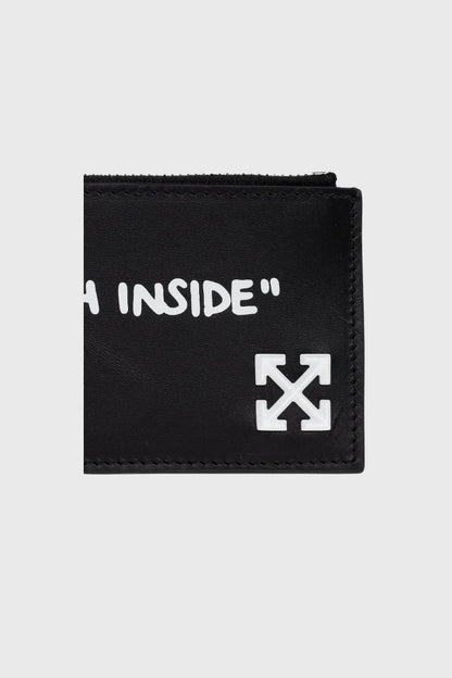 Off White Jitney Quote Zipped Card  OWMND19F26LT01