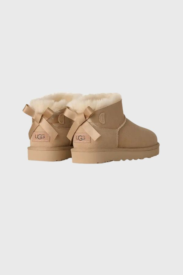 UGG Ultra Mini Bailey Bow Μποτάκι Κοντό 1185491