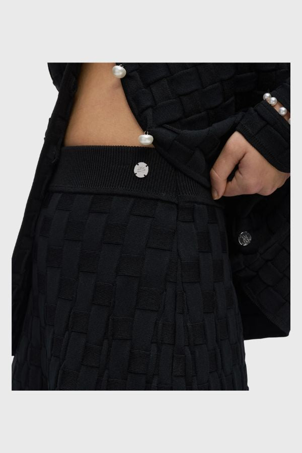 Karl Lagerfeld Pearl Detail Knit Skirt B3W12017