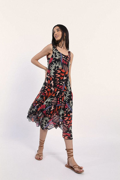 Molly Bracken Asymmetrical Printed Φόρεμα RR115