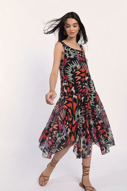Molly Bracken Asymmetrical Printed Φόρεμα RR115