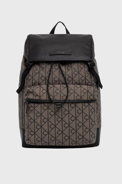 Calvin Klein Mixed Emblem Aop Flap Backpack LV04D3378G
