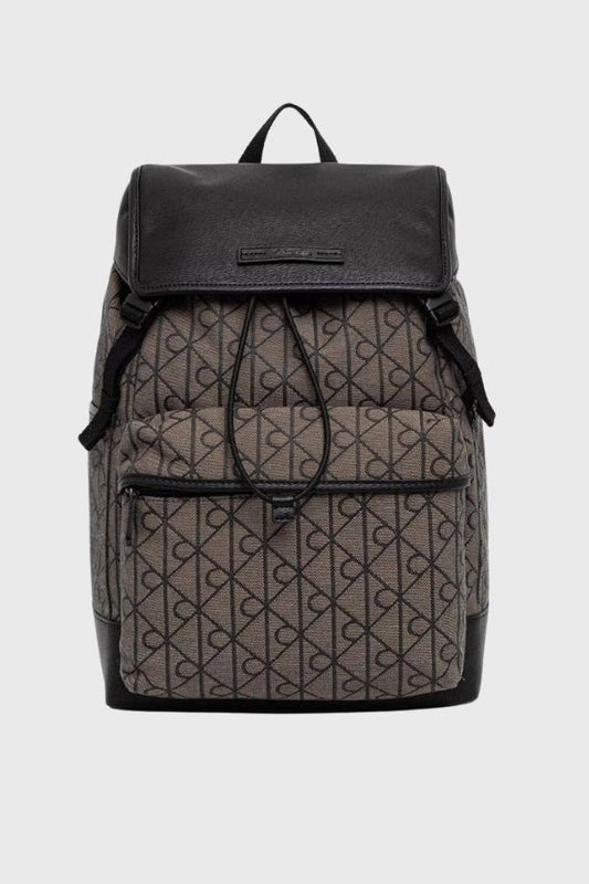 Calvin Klein Mixed Emblem Aop Flap Backpack LV04D3378G