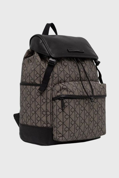 Calvin Klein Mixed Emblem Aop Flap Backpack LV04D3378G