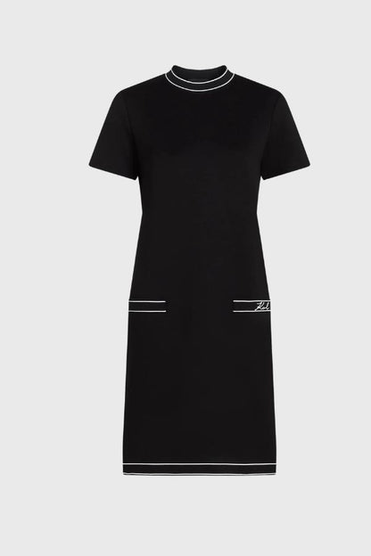 Karl Lagerfeld Logo Jersey Dress B3W13031