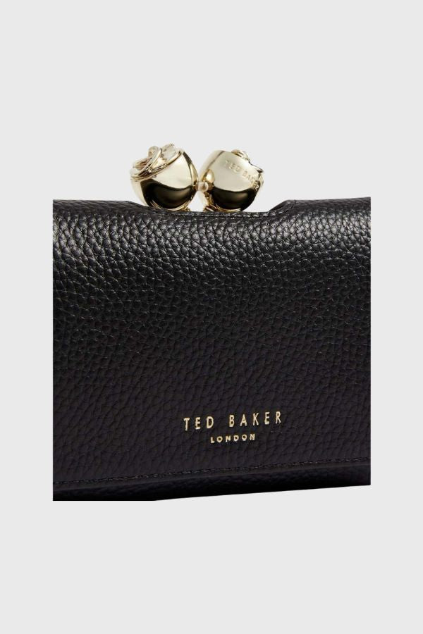 Ted Baker Rose Detail Leather Small Bobble Purse S283899-WXL-ROOSA