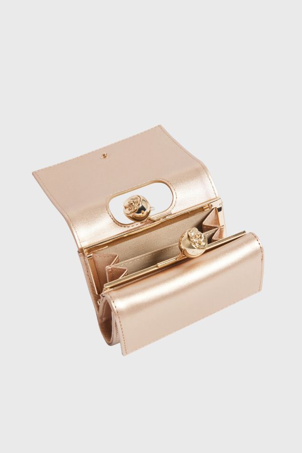 Ted Baker Rose Detail Leather Small Bobble Purse S281671