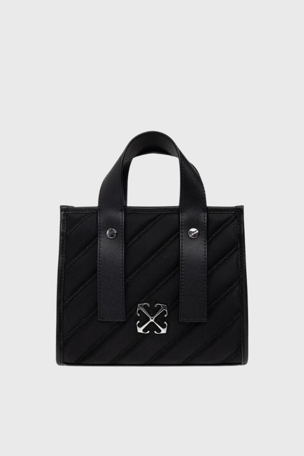 Off White Quilting Tote Bag Nylon OWWNA13F26FB01