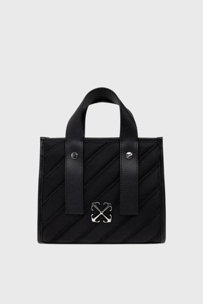 Off White Quilting Tote Bag Nylon OWWNA13F26FB01