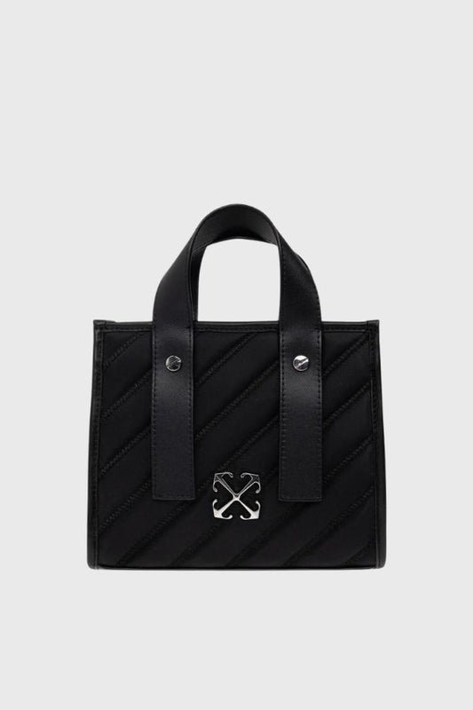 Off White Quilting Tote Bag Nylon OWWNA13F26FB01