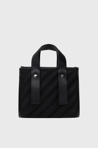 Off White Quilting Tote Bag Nylon OWWNA13F26FB01