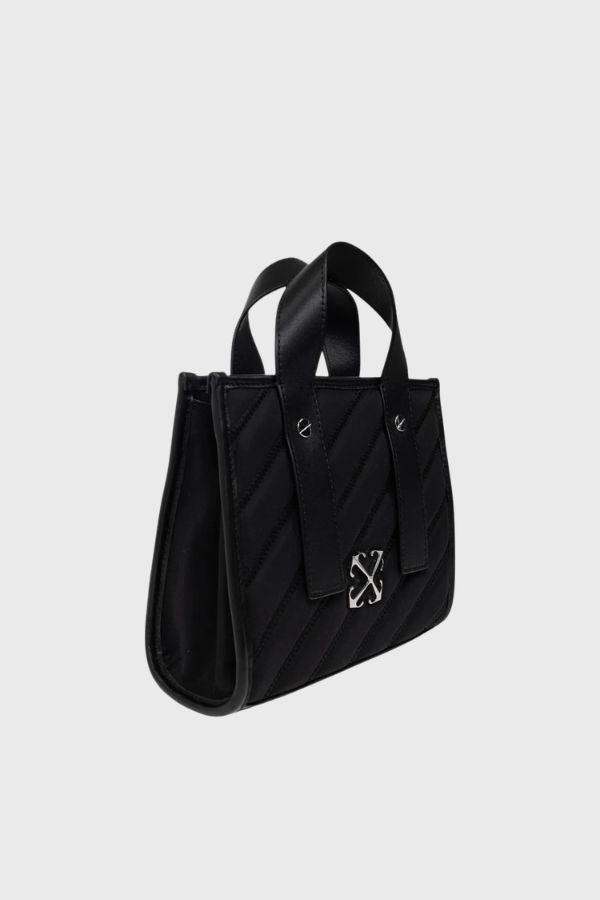 Off White Quilting Tote Bag Nylon OWWNA13F26FB01