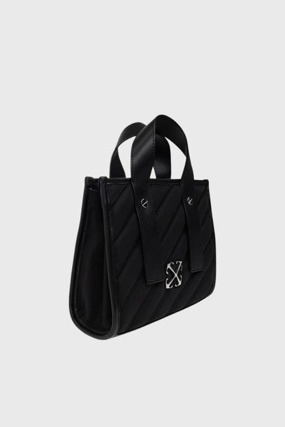 Off White Quilting Tote Bag Nylon OWWNA13F26FB01