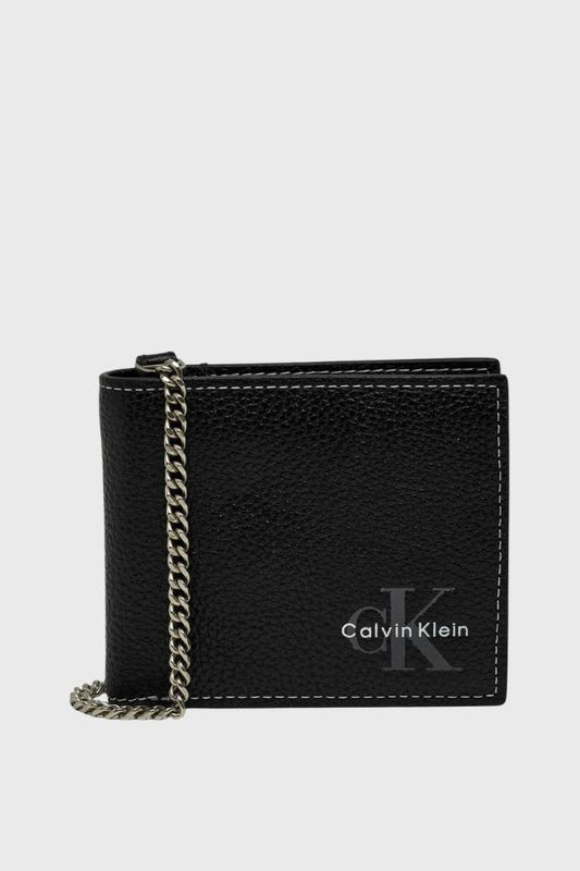 Calvin Klein Bold Pebble Wallet W/ Chain LV04D1272G