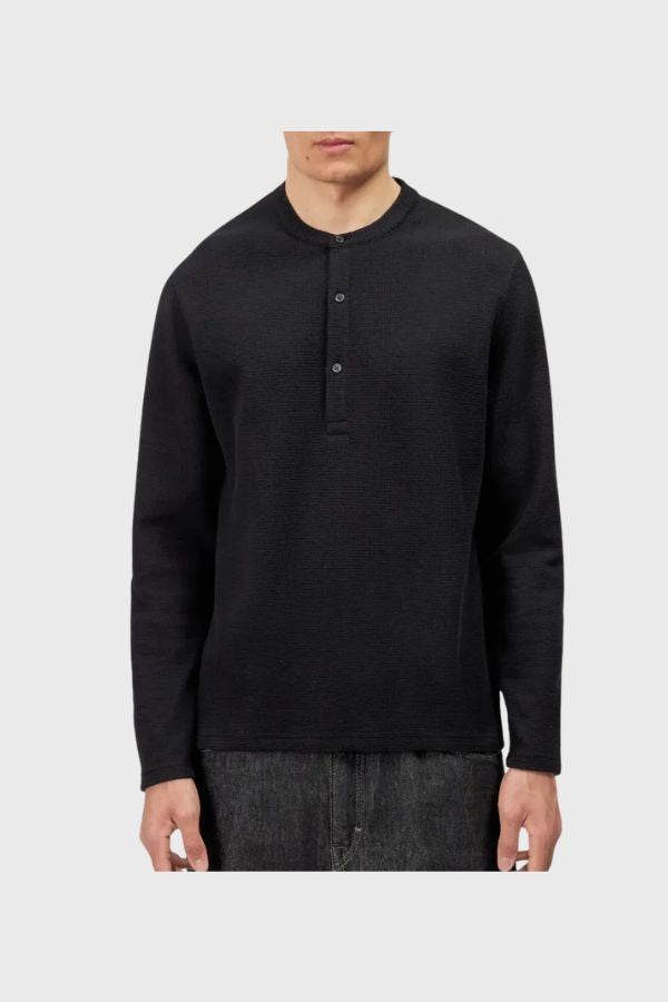 Drykorn Malior  Henley Long Sleeve With Waffle Texture 520253