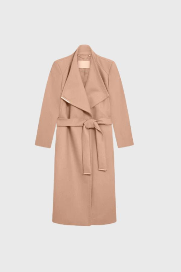 Ted Baker Mid Length Belted Wool Wrap Coat WMO-ROSE