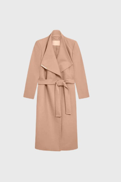 Ted Baker Mid Length Belted Wool Wrap Coat WMO-ROSE