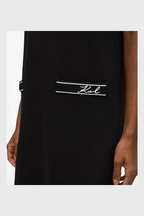 Karl Lagerfeld Logo Jersey Dress B3W13031