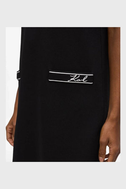 Karl Lagerfeld Logo Jersey Dress B3W13031