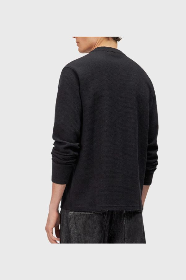 Drykorn Malior  Henley Long Sleeve With Waffle Texture 520253