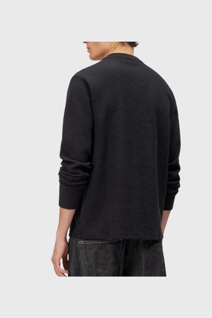 Drykorn Malior  Henley Long Sleeve With Waffle Texture 520253