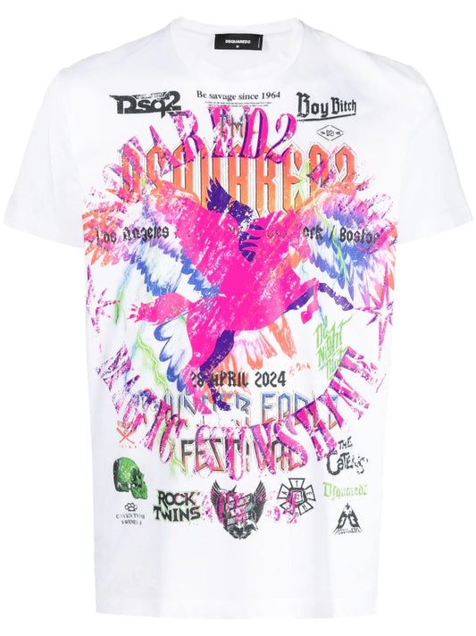 Dsquared2 Cigarette Fit T-shirt S71GD1304-S23009-100