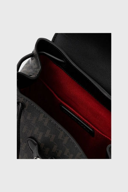 Karl Lagerfeld Ikon Monogram Cc Sm Flap Backpack B1W30021