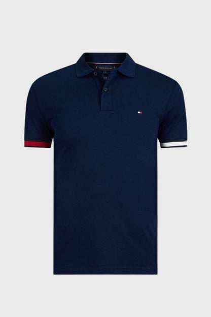 Tommy Hilfiger Rwb Cuff Liquid Cotton Slim Polo MW0MW42743