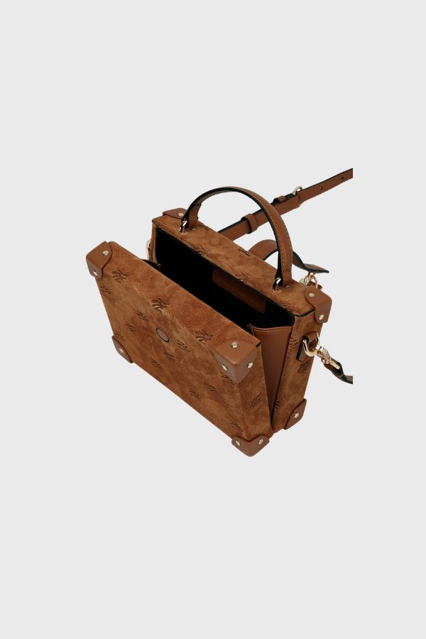 Karl Lagerfeld K/Autograph Padlock Suede Trunk Τσάντα B1W30266