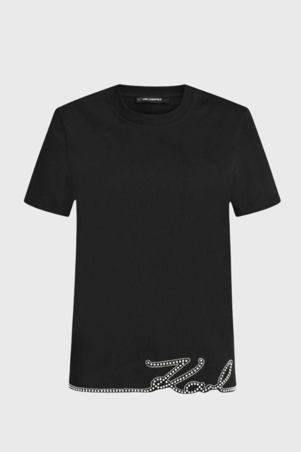 Karl Lagerfeld Signature Hem T-Shirt B3W17065