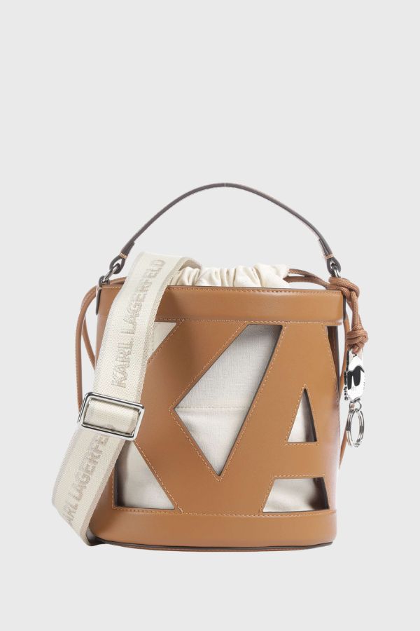 Karl Lagerfeld Ikon Monogram Bucket Bag B3W30142