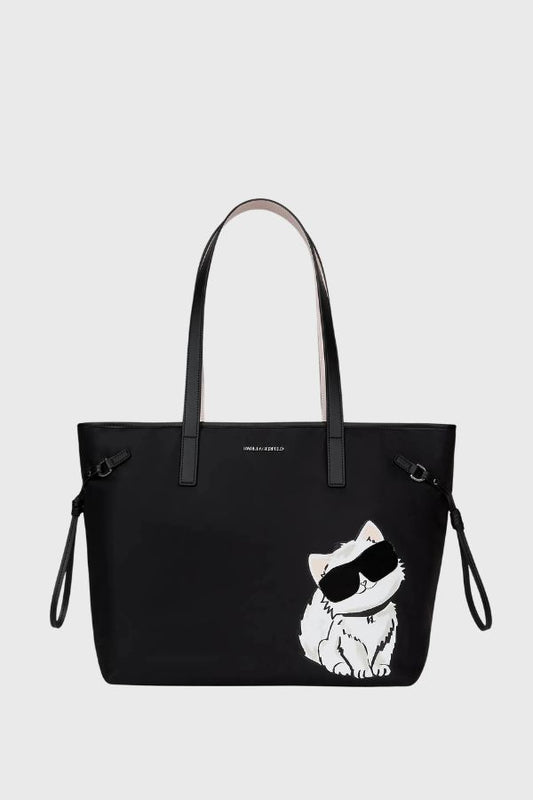 Karl Lagerfeld Ikon Big Choupette Nylon Tote B3W30350